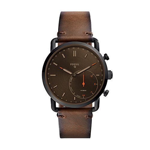 Fossil Men's Commuter Stainless Steel and Leather...