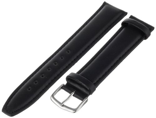 Hadley-Roma Men's 20mm Watch Strap, Color:Black (...