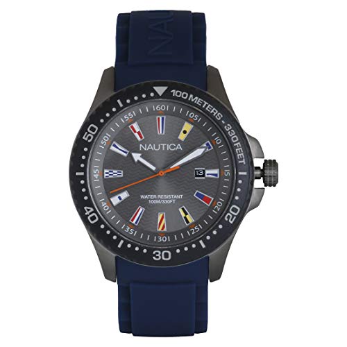 Nautica Men's Jones Beach Stainless Steel Japanes...