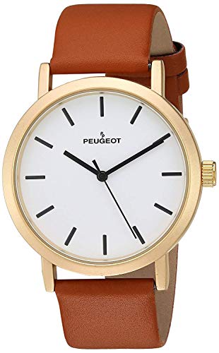 Peugeot Men's Casual Minimalist Wrist Watch, Anal...
