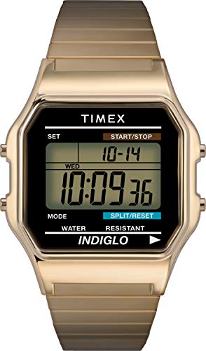 Timex Men's T78677 Classic Digital Gold-Tone Stai...