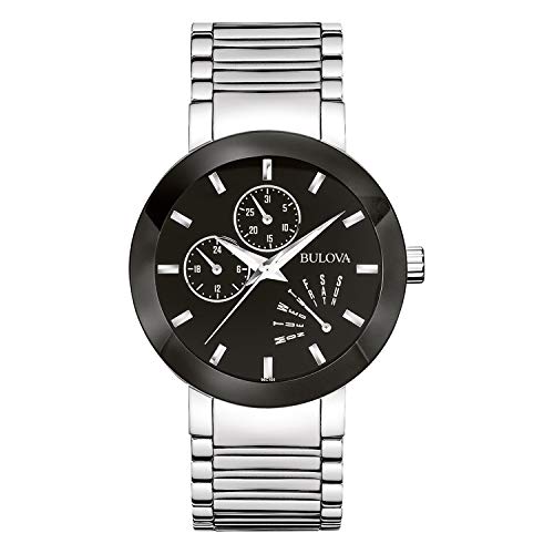 Bulova Men's 96C105 Black Stainless Steel Watch