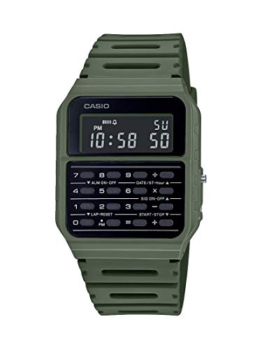 Casio Data Bank Quartz Watch with Resin Strap, Gr...