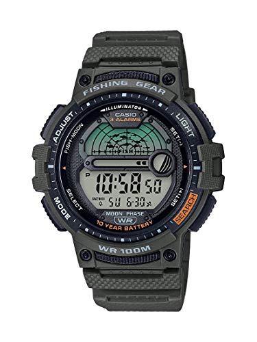 Casio Men's Fishing Timer Quartz Watch with Resin...