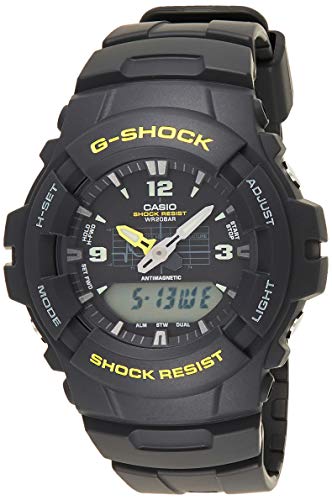 Casio Men's G-Shock G100-9CM Black Resin Sport Wa...