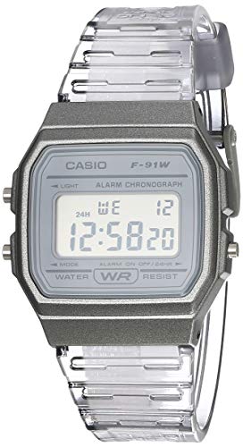 Casio Quartz Watch with Resin Strap, Gray, 20 (Mo...