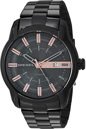 Diesel Men's Armbar Analog-Quartz Watch with Stai...