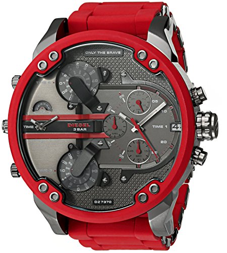 Diesel Mens Mr. Daddy 2.0 Multi-movement Red Sili...