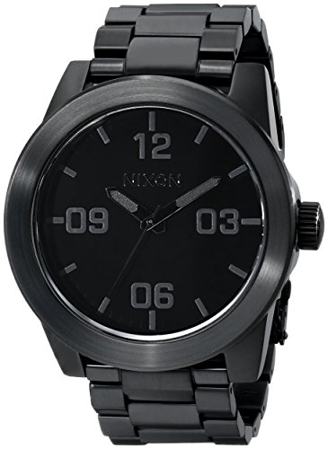 Nixon Corporal SS A346001-00. All Black Stainless...