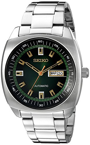Seiko Men's SNKM97 Analog Green Dial Automatic Si...