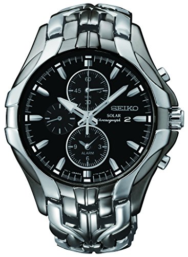Seiko Men's SSC139 Excelsior Gunmetal and Silver-...