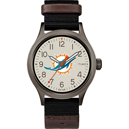 Timex Men's TWZFDOLMB NFL Clutch Miami Dolphins W...