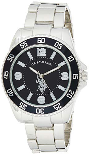 U.S. Polo Assn. Men's Silver-Toned Watch with a B...