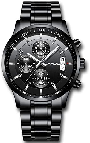 CRRJU Men's Six-pin Multifunctional Chronograph W...
