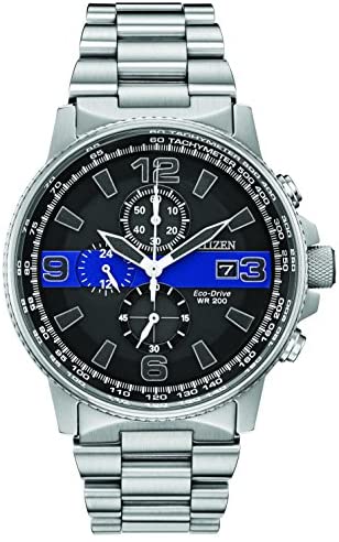 Citizen Men's Thin Blue Line Watch Chronograph 20...