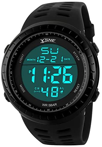 Digital Sports Watch Water Resistant Outdoor Easy...