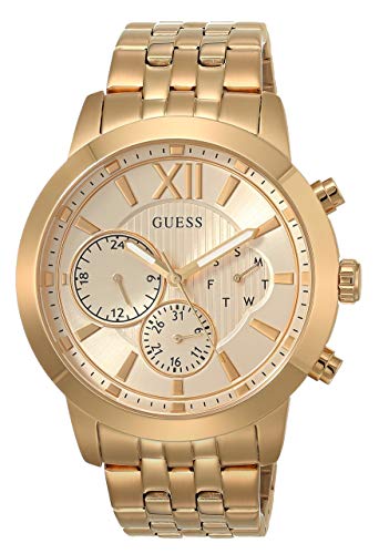 GUESS Men's Analog Watch with Stainless Steel Str...