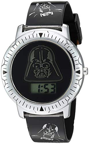 Star Wars Quartz Watch with Plastic Strap, Black,...