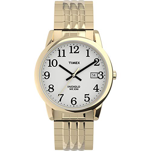 Timex Men's TW2U30500 Easy Reader 35mm Gold-Tone/...