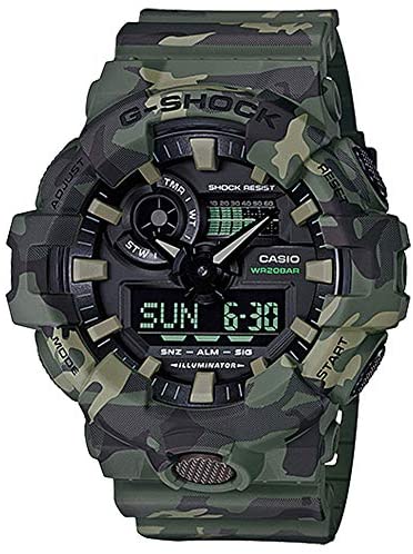 Casio G-Shock GA700CM Series Camo Wrist Watch (Me...