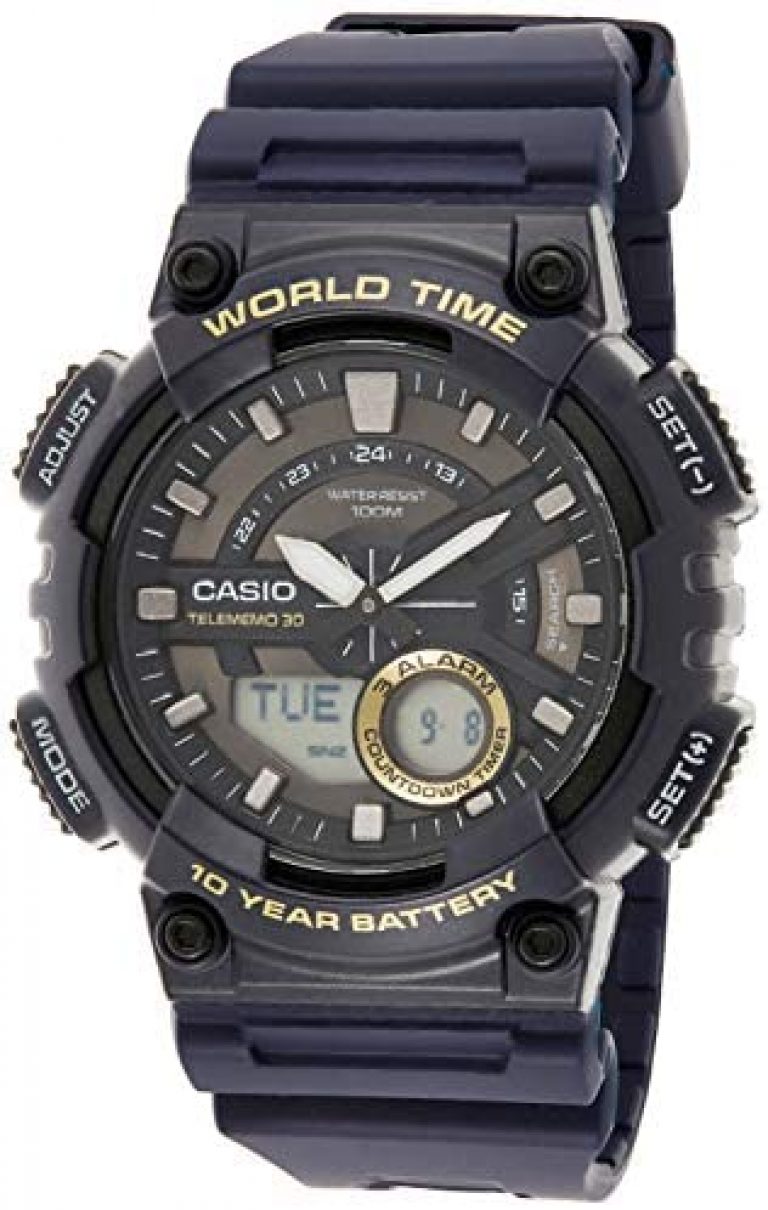 casio men's quartz resin sport watch