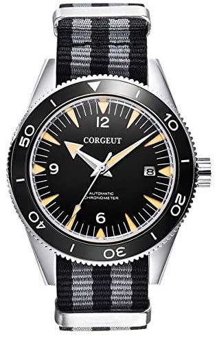 Corgeut Mens Watches Automatic Stainless Steel An...