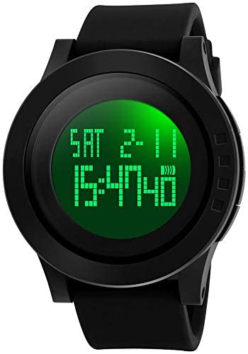 Men's Digital Sports Wrist Watch LED Screen Large...