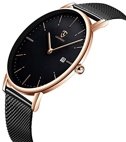 Mens Watch, Minimalist Fashion Simple Wrist Watch...