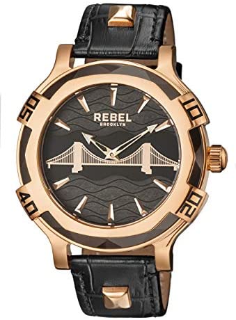 Rebel Brooklyn Bridge Men's Quartz RB102-8071 Bla...