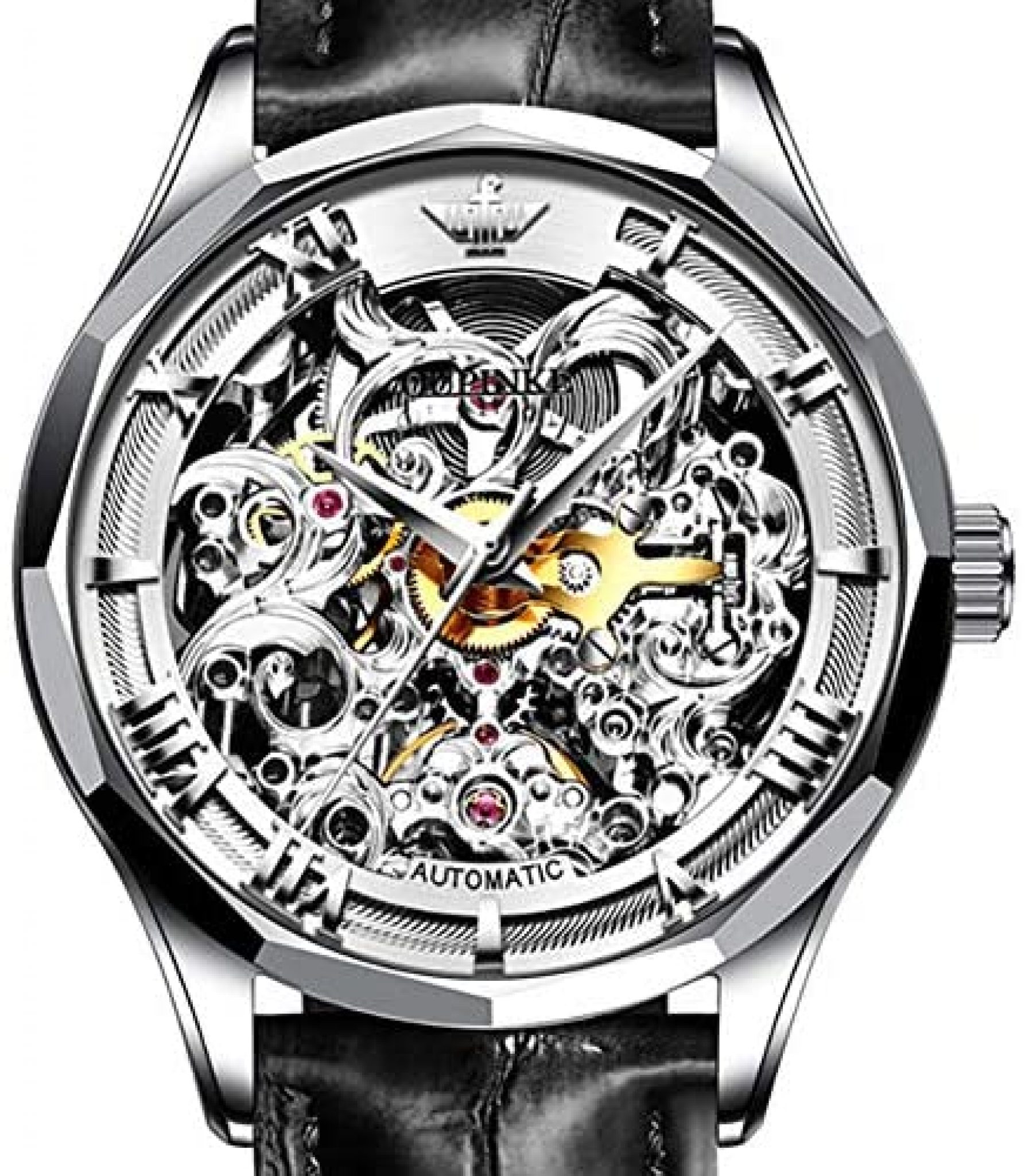 skeleton watch mens