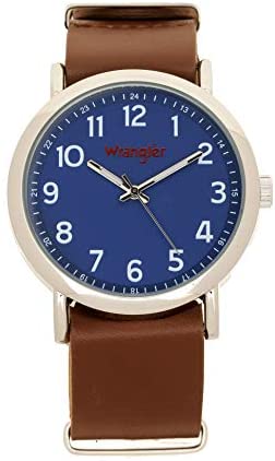 Wrangler Men's Watch, 45mm with Arabic Numerals a...