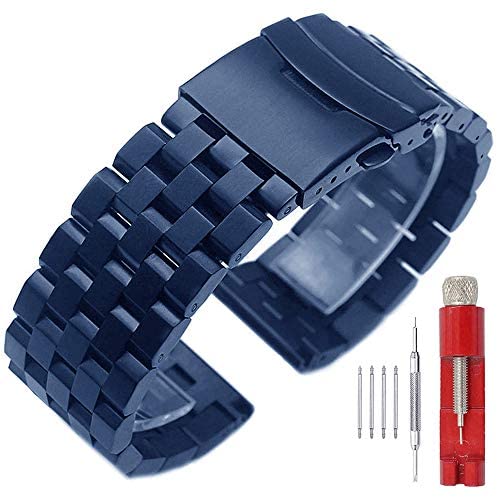 24mm 22mm 20mm 18mm Metal Watch Band Premium Soli...