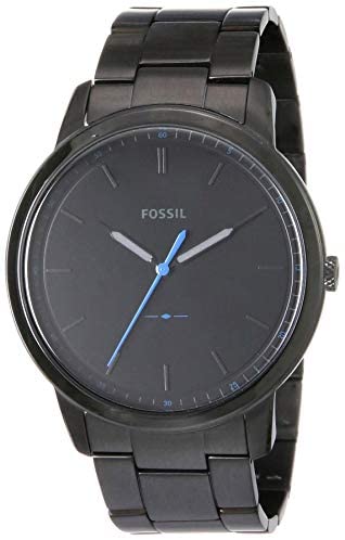 Fossil Men's Minimalist Stainless Steel Slim Casu...
