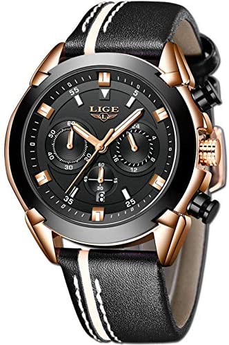 LIGE Watches for Men Sports Chronograph Waterproo...