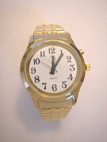 Ladies Deluxe Talking Wrist Watch Gold Tone w/Del...