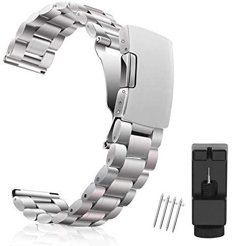 Metal Watch Band 18mm 20mm 22mm, Vetoo 304 Stainl...