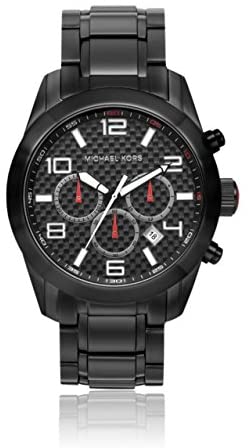 Michael Kors Dash Chronograph Black Ion-plated Me...
