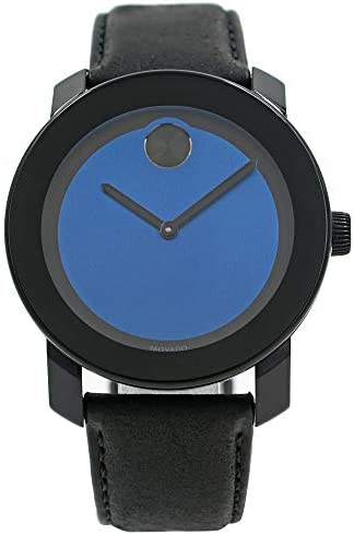 Movado Bold Black/Blue Dial Mens Watch 3600481