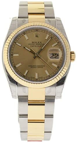 Rolex New Datejust 36mm 116233 Steel Gold Champag...