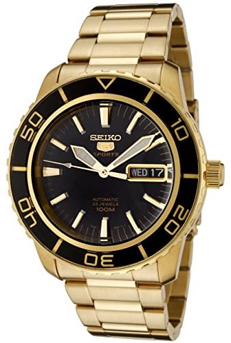 Seiko Men's SNZH60 Seiko 5 Automatic Black Dial G...