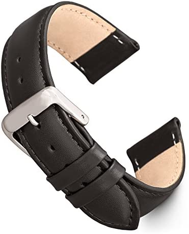 Speidel Genuine Leather Watch Band Black and Brow...