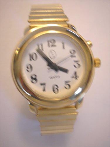 Ladies Deluxe Talking Wrist Watch Gold Tone for L...