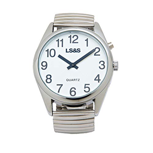 Extra Large One Button Talking Watch-Silver