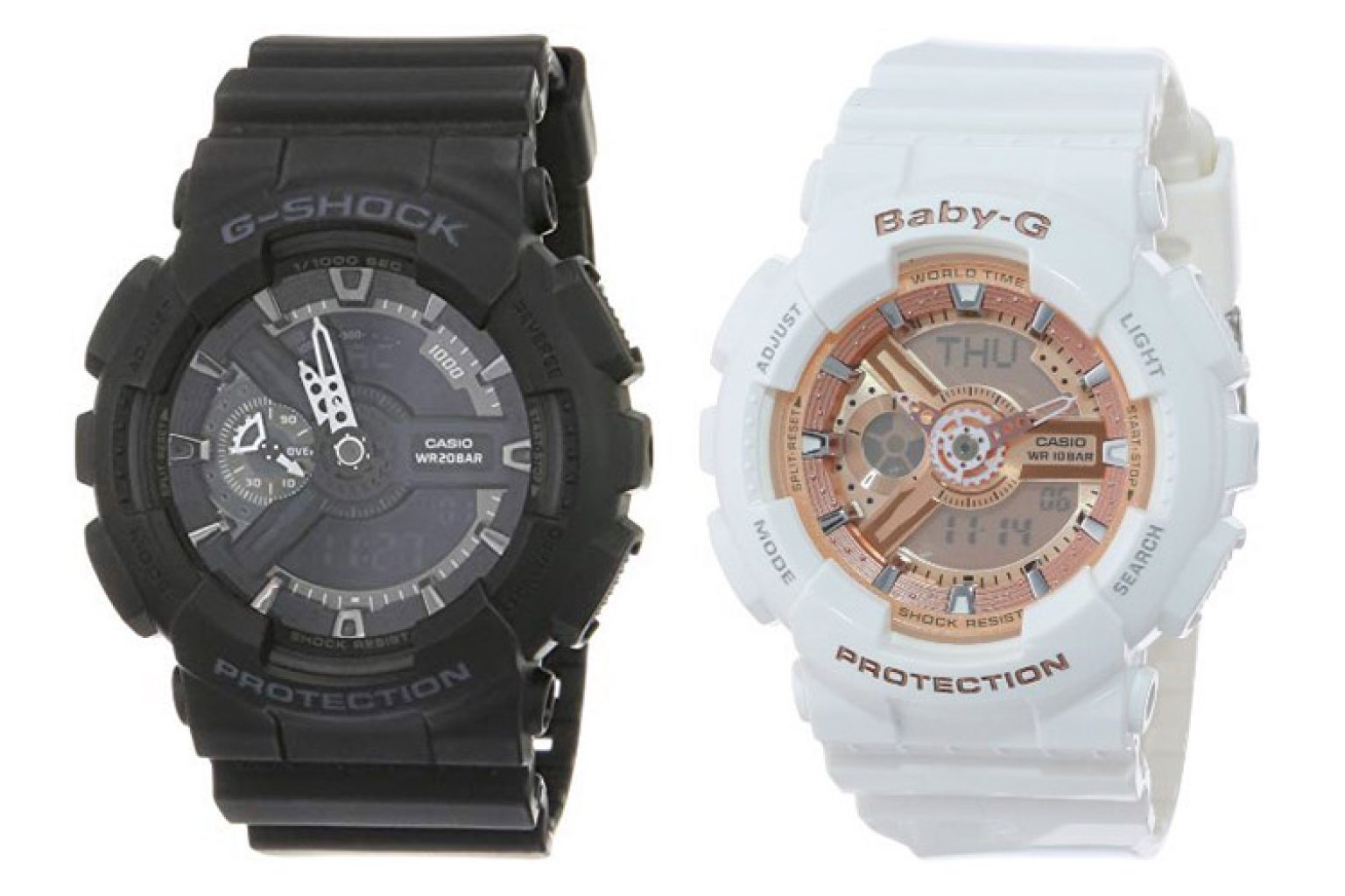 difference between g shock and baby g