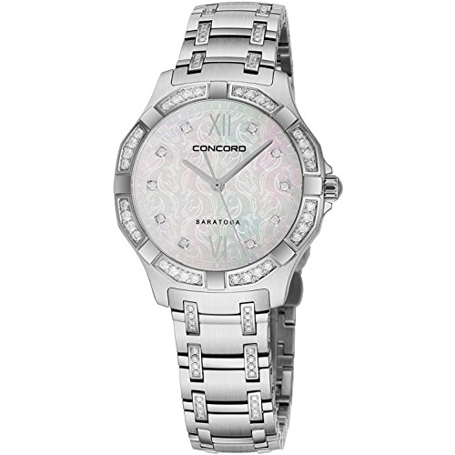 Concord Saratoga Womens Stainless Steel Real Diam...