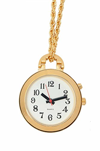 LS&S 1 Button Pendant Talking Watch - Gold with 2...