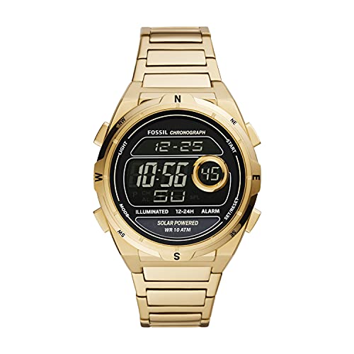 Fossil Men's Everett Solar-Powered Recycled Stain...