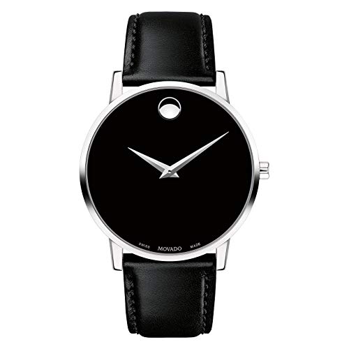 Movado Classic Museum 0607312 Black Dial Leather ...