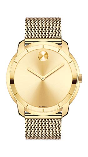 Movado Men's Swiss-Quartz Watch with Gold-Plated-...