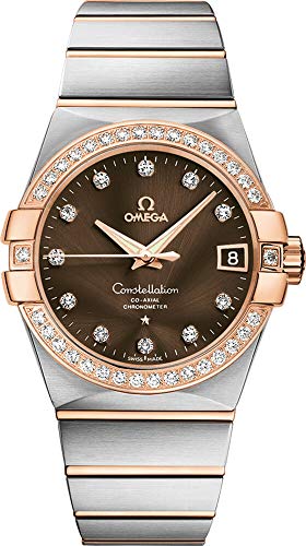 Omega Constellation Steel/Red Gold Brown/Diamond ...